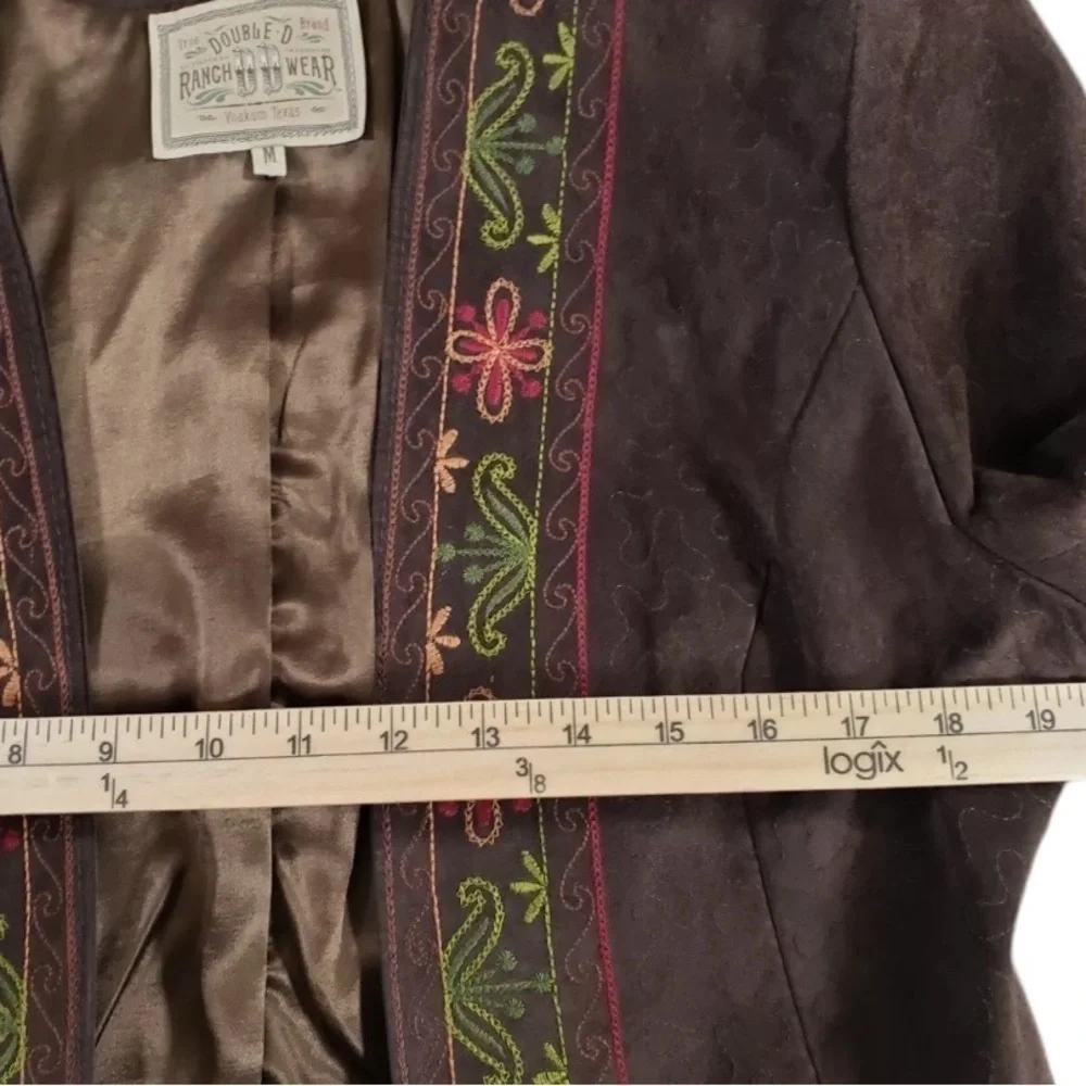 Double D Ranch Wear suede embroidered Peruvian Jacket limited edition RARE